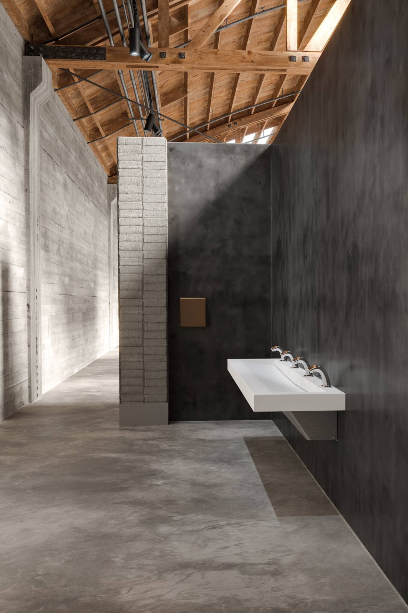 3d render of a Black Toilet
