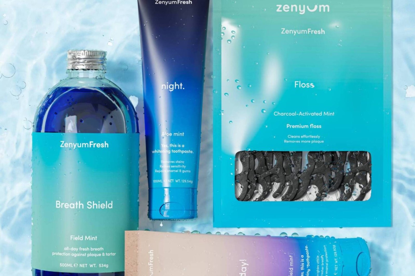 a photo realistic image of zenyum whitening toothpaste